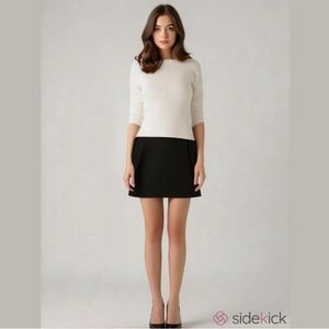 Vintage Collectible Gold Giorgio Sant Angelo 100% Pure Wool Skirt Black Size 10